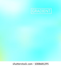 Turquoise iridescent holographic background. Foil rainbow texture. Abstract soft pastel colors backdrop. Trendy creative vector cosmic gradient. Vibrant print illustration. Creative neon template.