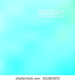 Turquoise iridescent holographic background. Foil rainbow texture. Abstract soft pastel colors backdrop. Trendy creative vector cosmic gradient. Vibrant print illustration. Creative neon template.