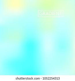 Turquoise iridescent holographic background. Foil rainbow texture. Abstract soft pastel colors backdrop. Trendy creative vector cosmic gradient. Vibrant print illustration. Creative neon template.