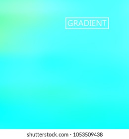 Turquoise iridescent holographic background. Foil rainbow texture. Abstract soft pastel colors backdrop. Trendy creative vector cosmic gradient. Vibrant print illustration. Creative neon template.