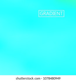 Turquoise iridescent holographic background. Foil rainbow texture. Abstract soft pastel colors backdrop. Trendy creative vector cosmic gradient. Vibrant print illustration. Creative neon template.