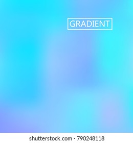 Turquoise iridescent holographic background. Foil rainbow texture. Abstract soft pastel colors backdrop. Trendy creative vector cosmic gradient. Vibrant print illustration. Creative neon template.