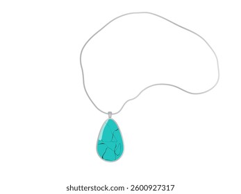 It is a turquoise jewelry necklace.