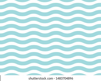 Turquoise or light blue wavy pattern simple