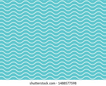 Turquoise or light blue wavy pattern simple