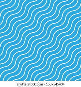 Turquoise or light blue wavy pattern simple