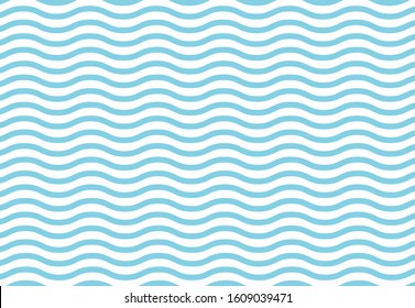 Turquoise or light blue wavy pattern simple