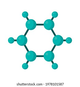 turquoise molecules bond on background