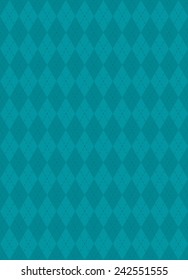 turquoise monochrome argyle pattern. each color in separate layer - easy to change.