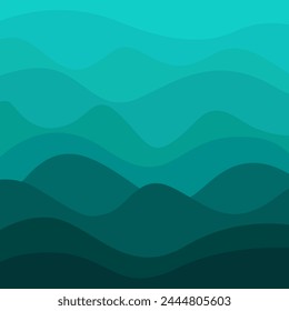 Turquoise Ocean Color Sea Waves