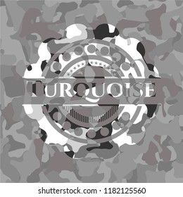 Turquoise on grey camo texture