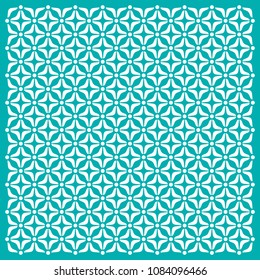 Turquoise organic ornament pattern