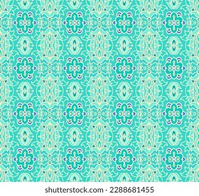 Patrón vectorial sin costuras de color turquesa