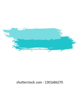 Turquoise paint brushstroke created in sketch drawing technique. The graphic element for design saved as a vector illustration in the EPS file format.