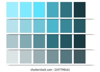 turquoise palette. Gradient color. Motion design. Vector illustration. Stock image.