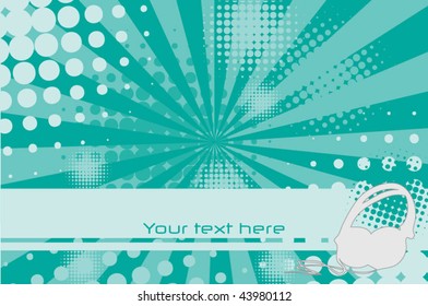 Turquoise party background