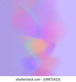 Turquoise, pink, yellow, lilac - iridescent pastel colours - blurred gradient mesh background