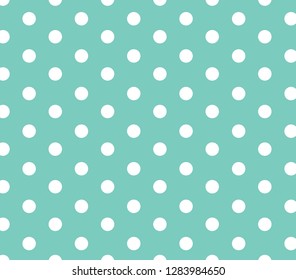 Turquoise  polka dot pattern. vector turquoise  polka dot. 