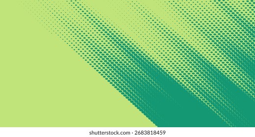 Fundo de arte pop turquesa com pontos polka de meio-tom em estilo cômico retro, modelo de ilustração vetorial ilustração vetorial