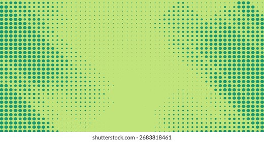Fondo de arte pop turquesa con lunares de medio tono en estilo cómico retro, ilustración de Vector de Plantilla de Ilustración vectorial