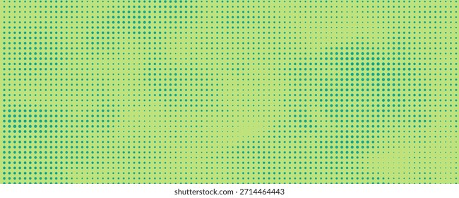 Fundo de arte pop turquesa com pontos polka de meio-tom em estilo cômico retro, modelo de ilustração vetorial eps10