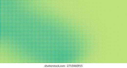 Turquoise pop art background with halftone polka dots in retro comic style, vector illustration template eps10