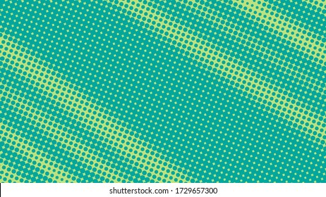 Turquoise pop art background in retro comic style with halftone dots design, vector illustration eps10