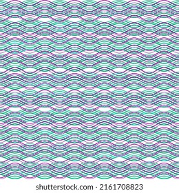 Tonos turquesa violeta en tonos ondulados. Ilustración abstracta con una textura anticuada desagradable.