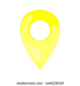 Turquoise realistic 3D glossy map point symbol. Part of colorful vector eps 10