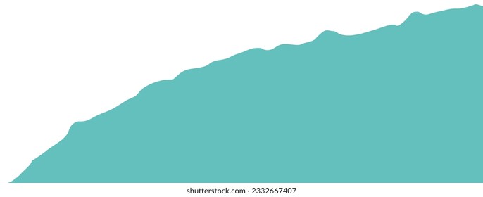 Turquoise Ripped Paper Decorative Element