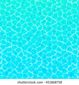 turquoise rippled water texture background in vector illustration format.Concept design for summer vacation theme