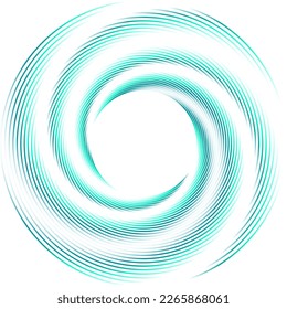 Turquoise sea green swirl frame, spin spiral twistes shape. Vector teal frame on white. Helix empty border frame.