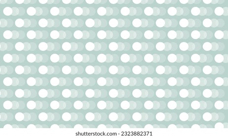 Turquoise seamless pattern with white circles