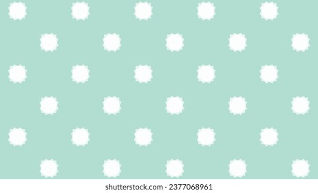 Turquoise seamless pattern with white figure