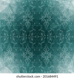 Turquoise seamless wallpaper.