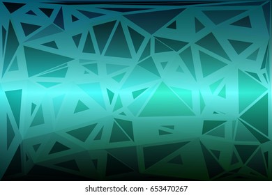 Turquoise shades abstract random sizes low poly geometric background