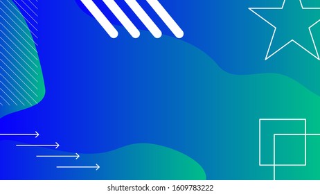 Turquoise shapes abstract with modern gradient background. Use for modern design, cover, template, decorated, brochure, flyer.