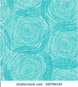 Turquoise Spiral Pattern