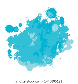 turquoise splash, watercolor effect, vector background