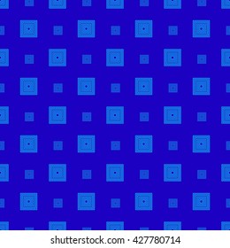 Turquoise square geometric seamless pattern.Fashion and bright graphic design. Vector illustration