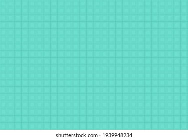 Fondo de cuadrados turquesa. Patrón de azulejos mosaicos. Ilustración vectorial sin inconvenientes.