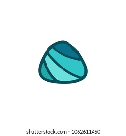 turquoise stone doodle icon