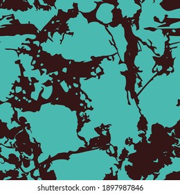 Turquoise stone mineral seamless pattern. Vector illustration. 