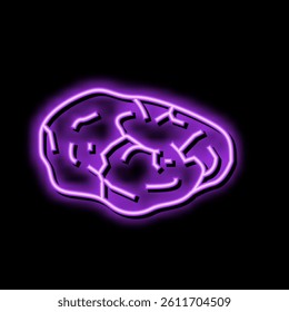 turquoise stone rock neon light sign vector. turquoise stone rock illustration
