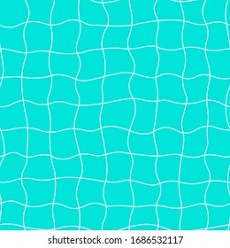 Turquoise swimming pool bottom seamless pattern.