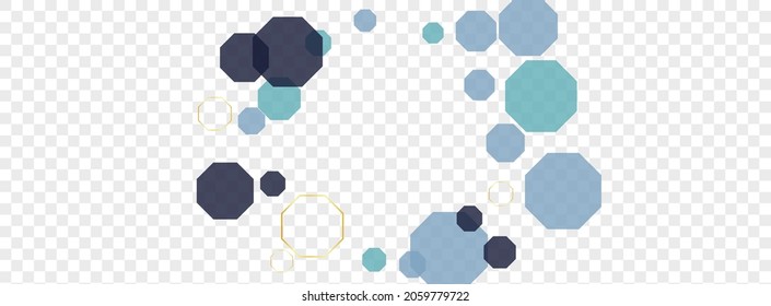 Turquoise Tile Background Transparent Vector. Polygon Digital Mosaic. Communication Wallpaper. Gray Geometric Energy. Honeycomb Background.