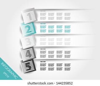turquoise transparent three triangular infographic stickers. infographic concept.