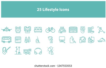 Turquoise Vector lifestyle icon - Vector