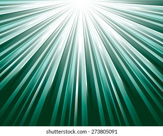 Turquoise Vector Rays. Abstract Modern Background.