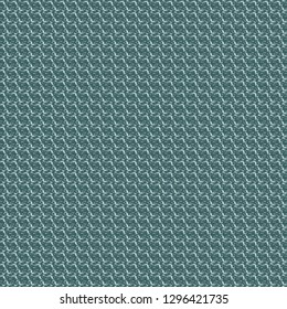 Turquoise velvety fabric with a pattern similar to embossed scales. Upholstery, Cover. Vector illustration.